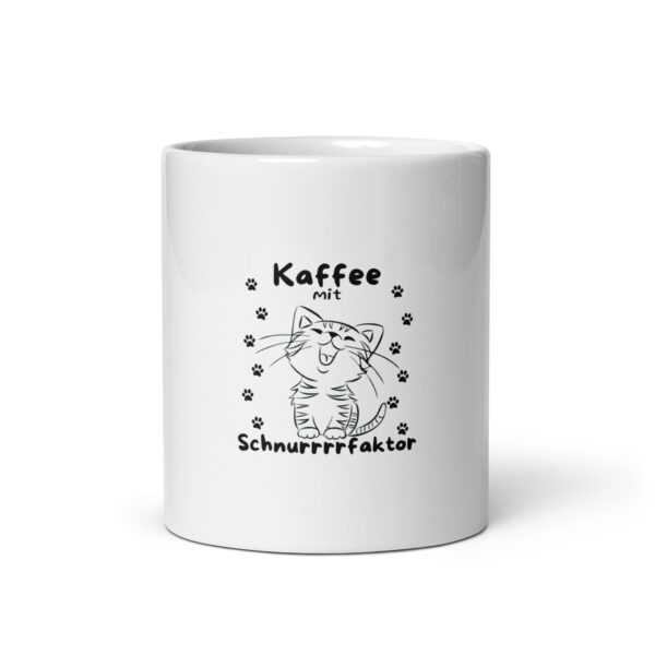 Tasse „Kaffee mit Schnurrrrfaktor“